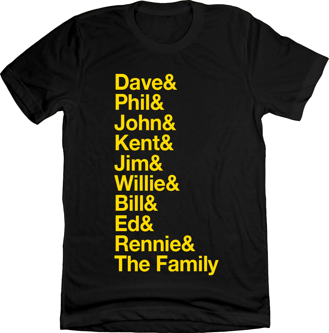 Baseball Lineup 1979 Pittsburgh & black T-shirt Old School Shirts