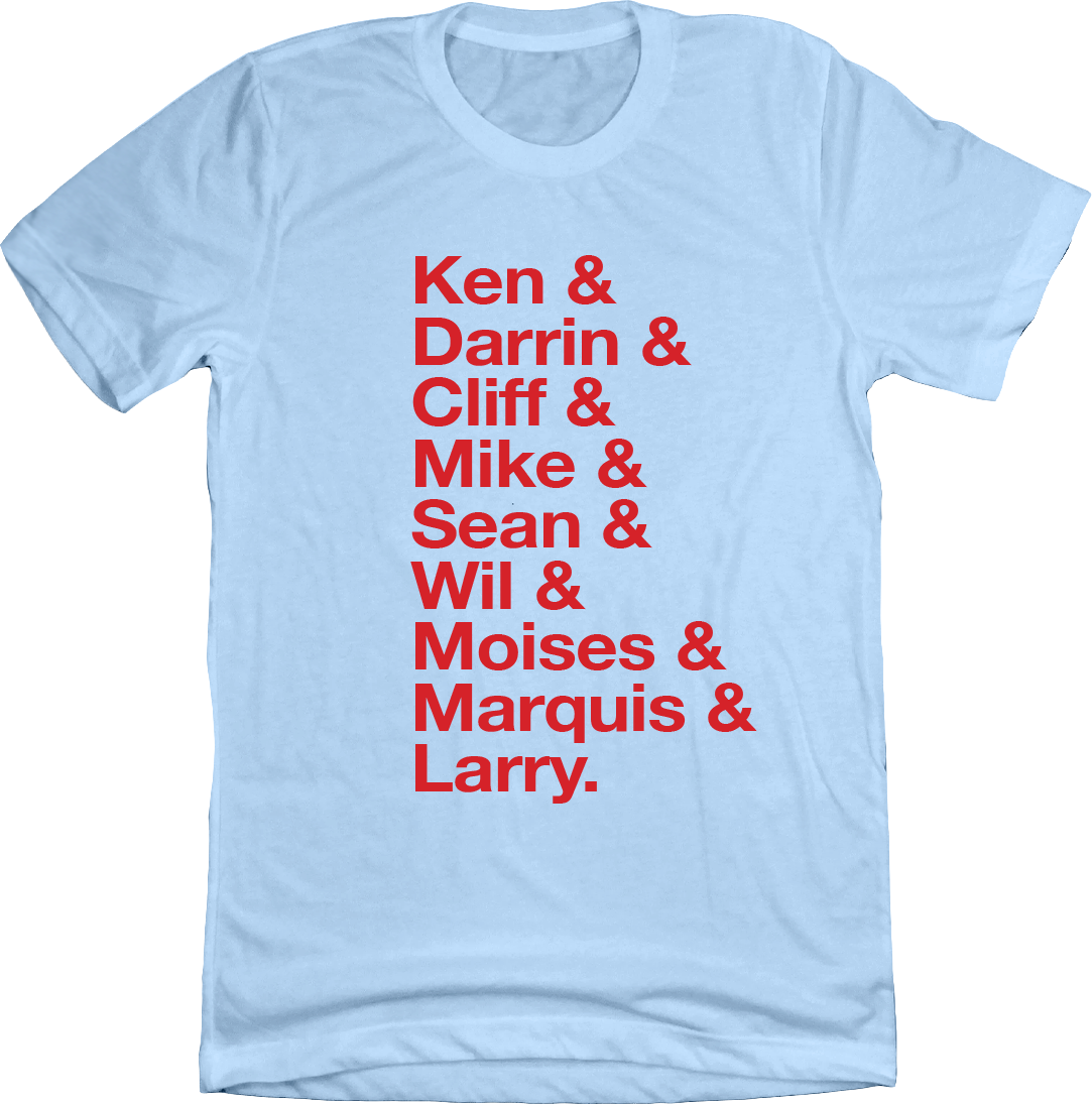 Baseball Lineup 1994 Montreal & blue T-shirt Old School Shirts