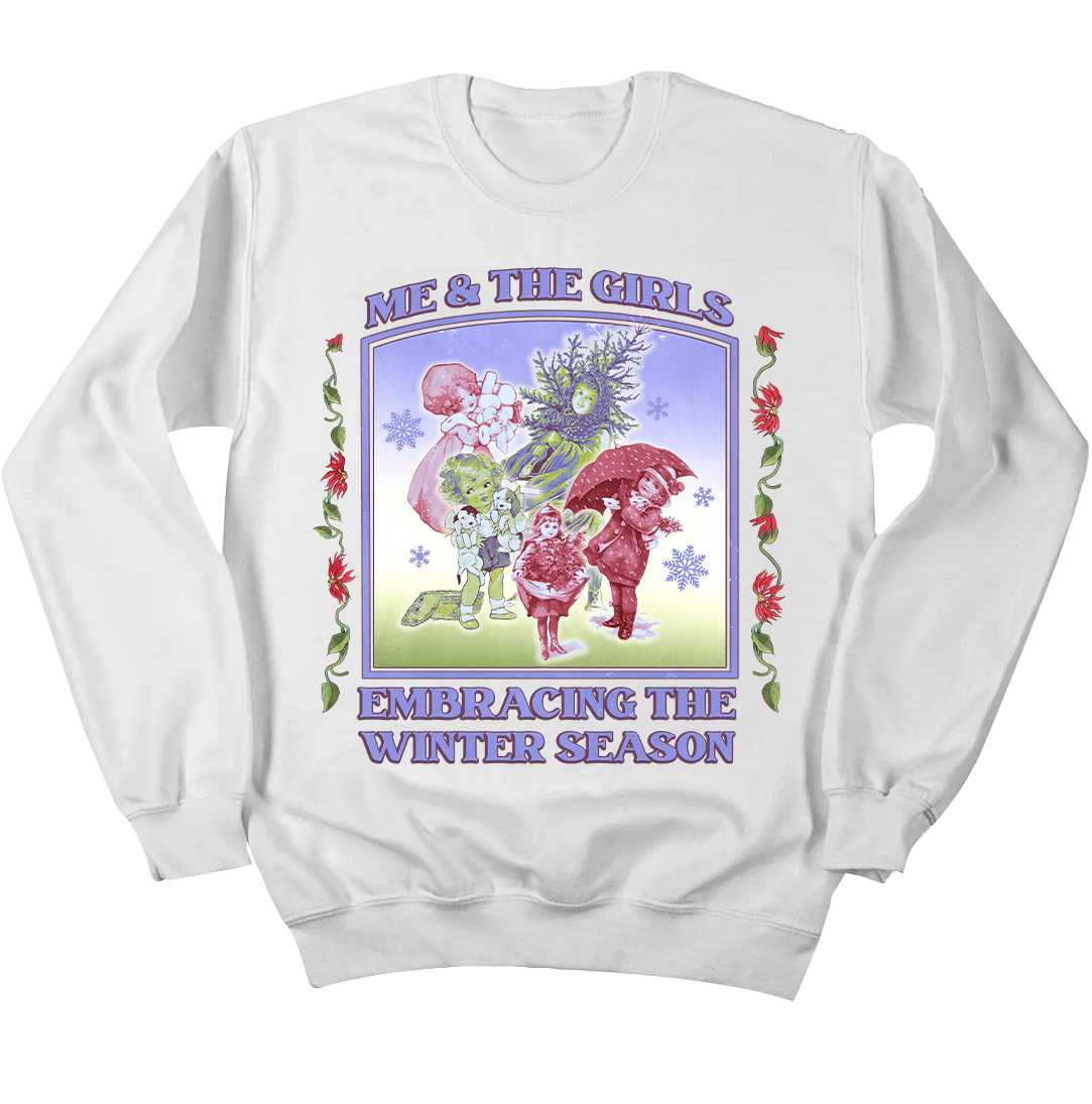 Me & The Girls Embracing the Winter Season Crewneck Sweatshirt