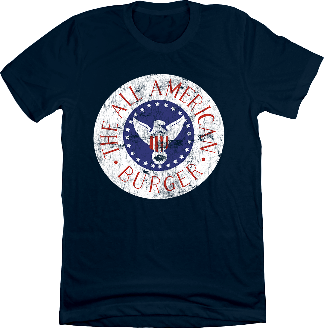 All-American Burger T-shirt Old School Shirts