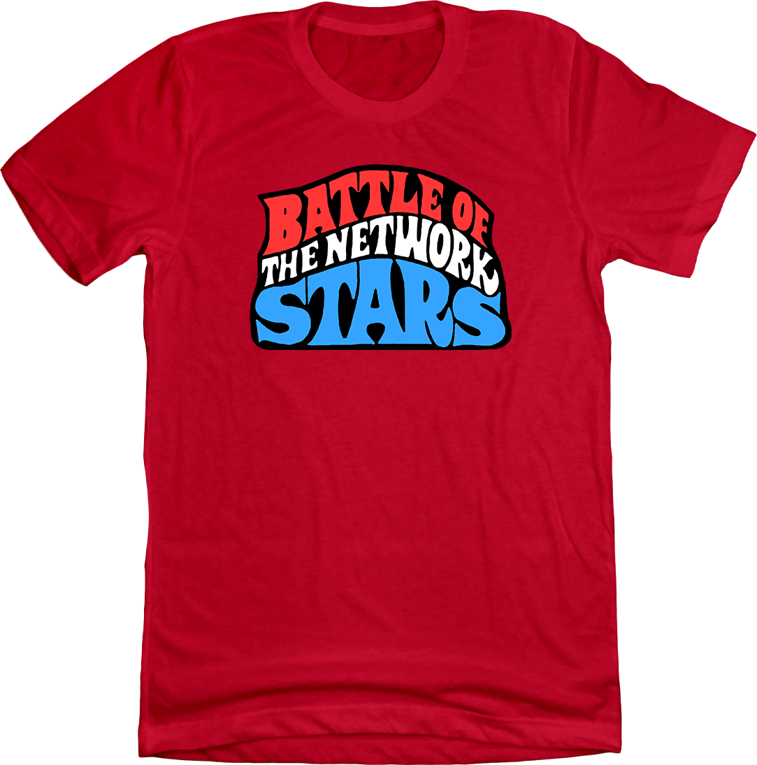 Battle of the Network Stars Red Shirt Old School Shirts