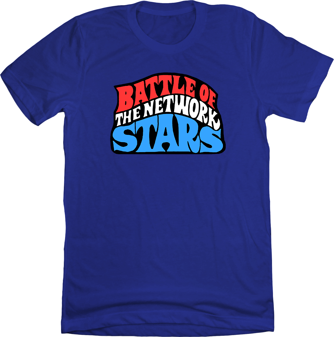 Battle of the Network Stars Blue Shirt Old School Shirts