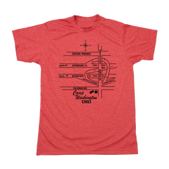 Camp Washington Chili Map Red Tee Old School Shirts