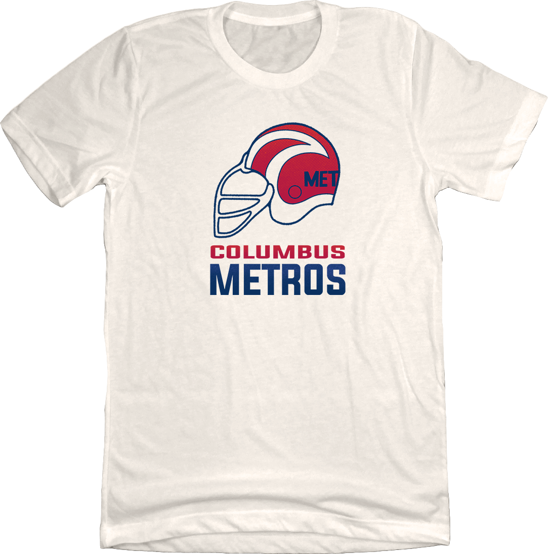 Columbus Metros Football T-shirt Old School Shirts