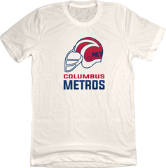 Columbus Metros Football T-shirt Old School Shirts