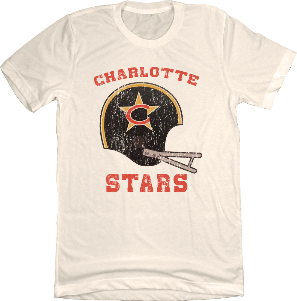 Charlotte Stars World Football League Old School Shirts