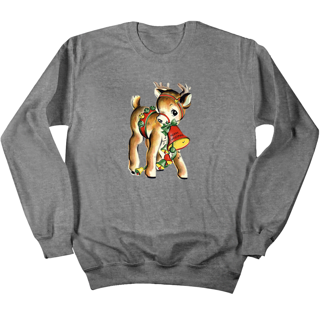 Reindeer With Bell Old School Shirts