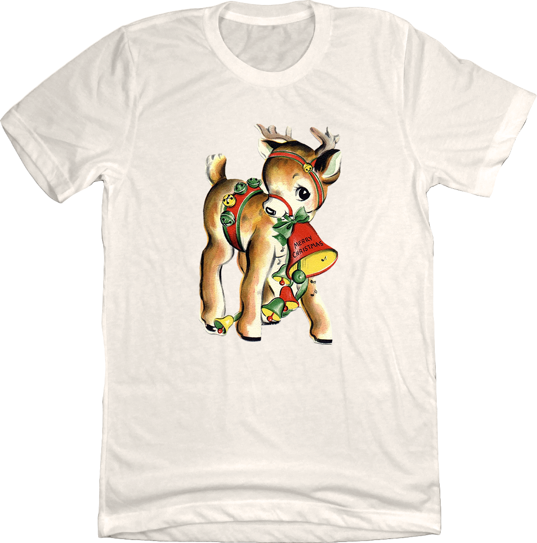 Reindeer With Bell Old School Shirts