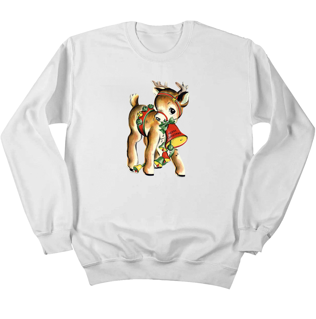 Reindeer With Bell Old School Shirts