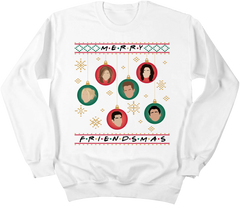 Merry Friendsmas Crewneck Old School Shirts