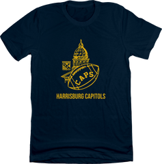 Harrisburg Capitols ACFL Navy T-shirt Old School Shirts