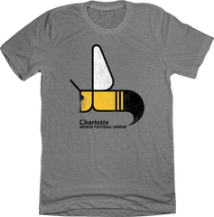 Charlotte World Football League WFL Old School Shirts