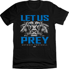 Detroit Football - Let Us Prey Old School Shirts