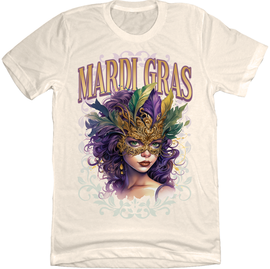 Mardi Gras Costume and Mask Tee