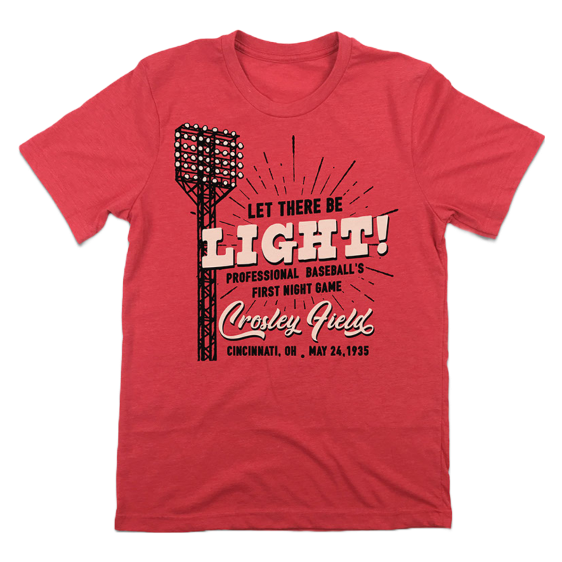 let there be light crosley field unisex tee