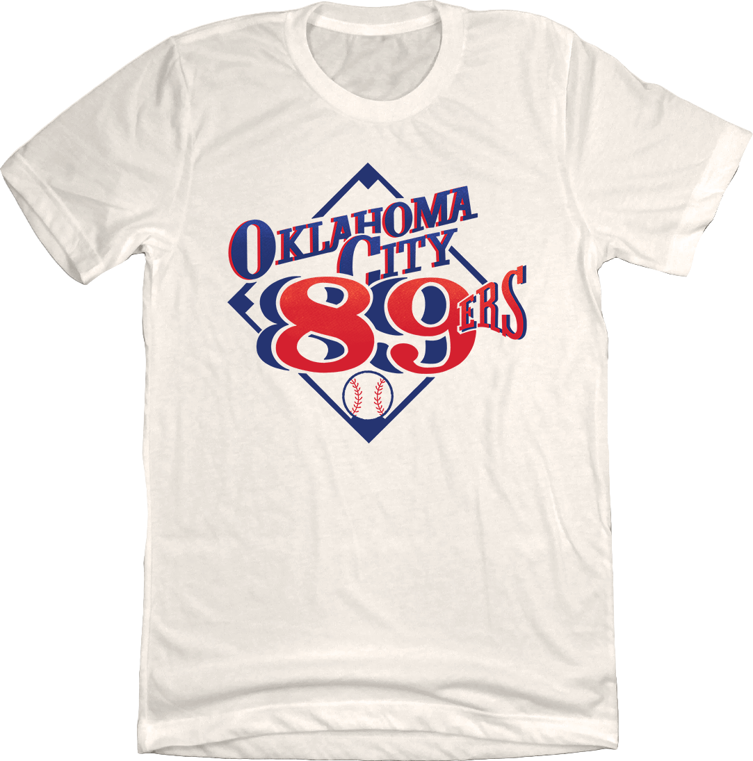 Oklahoma City 89ers white T-shirt Old School Shirts
