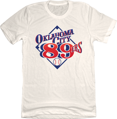 Oklahoma City 89ers white T-shirt Old School Shirts