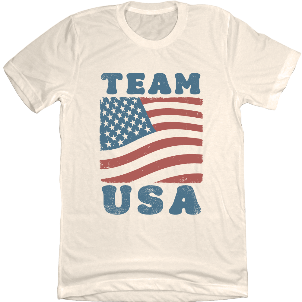Team USA Flag Natural Tee