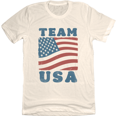 Team USA Flag Natural Tee