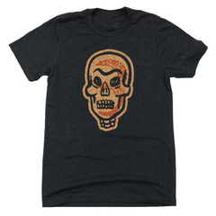Retro Skull Halloween Mask Unisex Tee