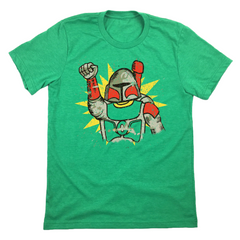 Cartoon Jetpack Fighter Costume Unisex Tee