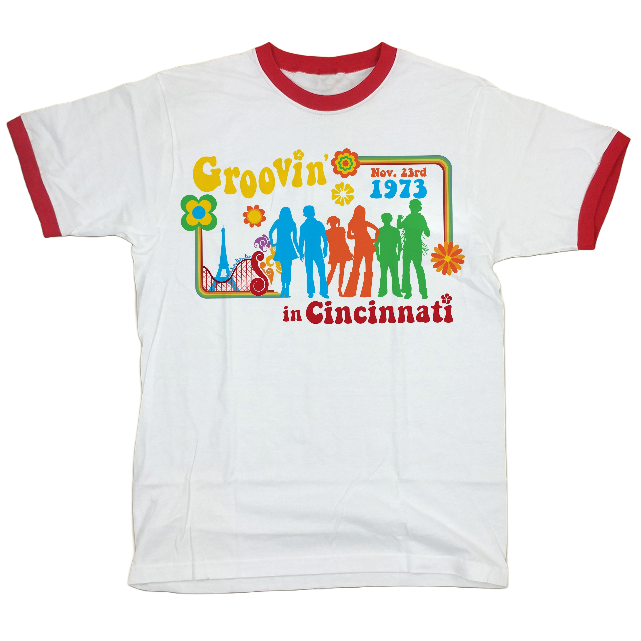 Groovin' In Cincinnati Ringer Tee
