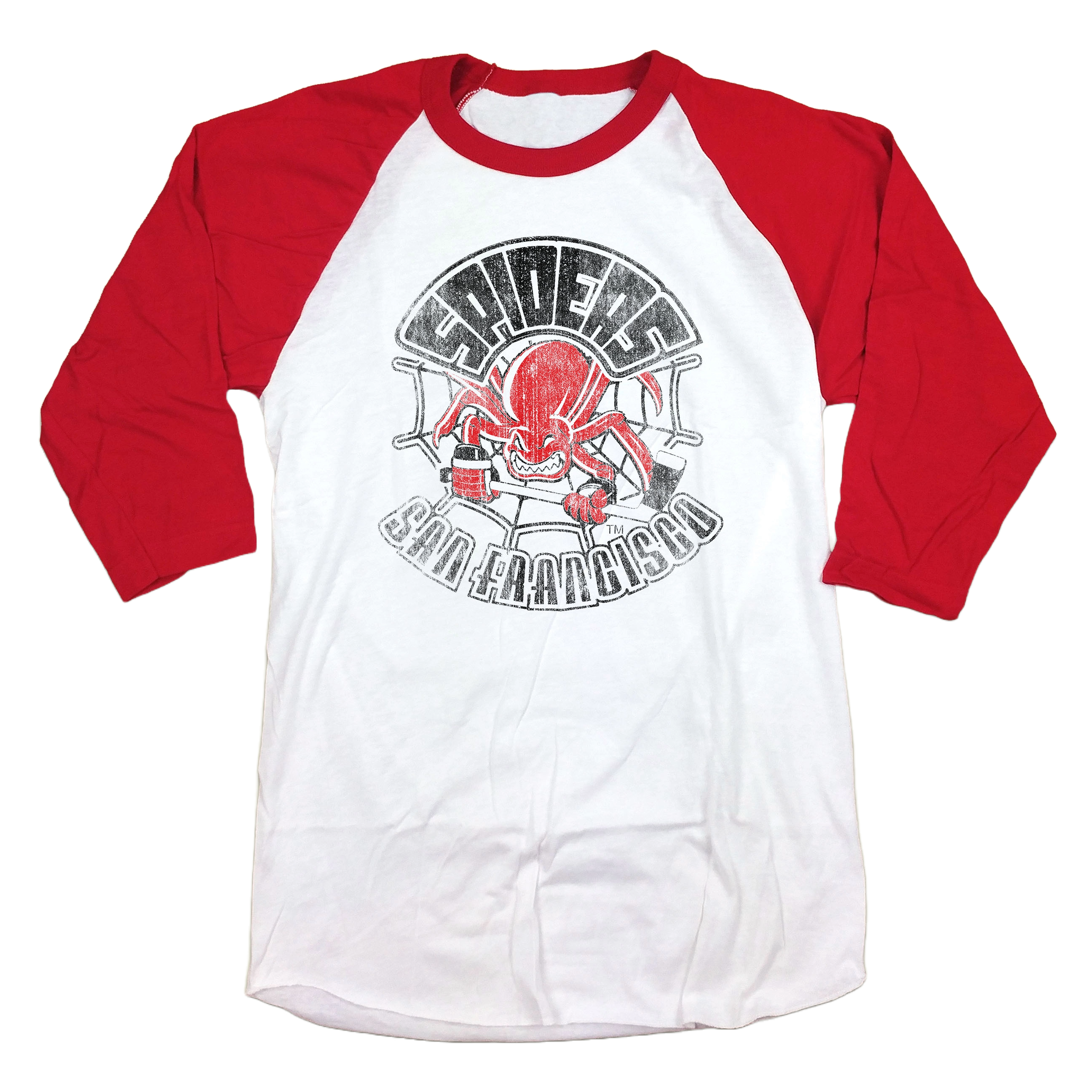 San_Fran_Spiders_Updated_Raglan Unisex Tee