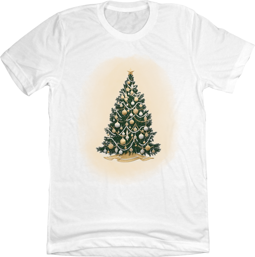 Retro Decorated Christmas Tree Tee