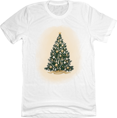 Retro Decorated Christmas Tree Tee
