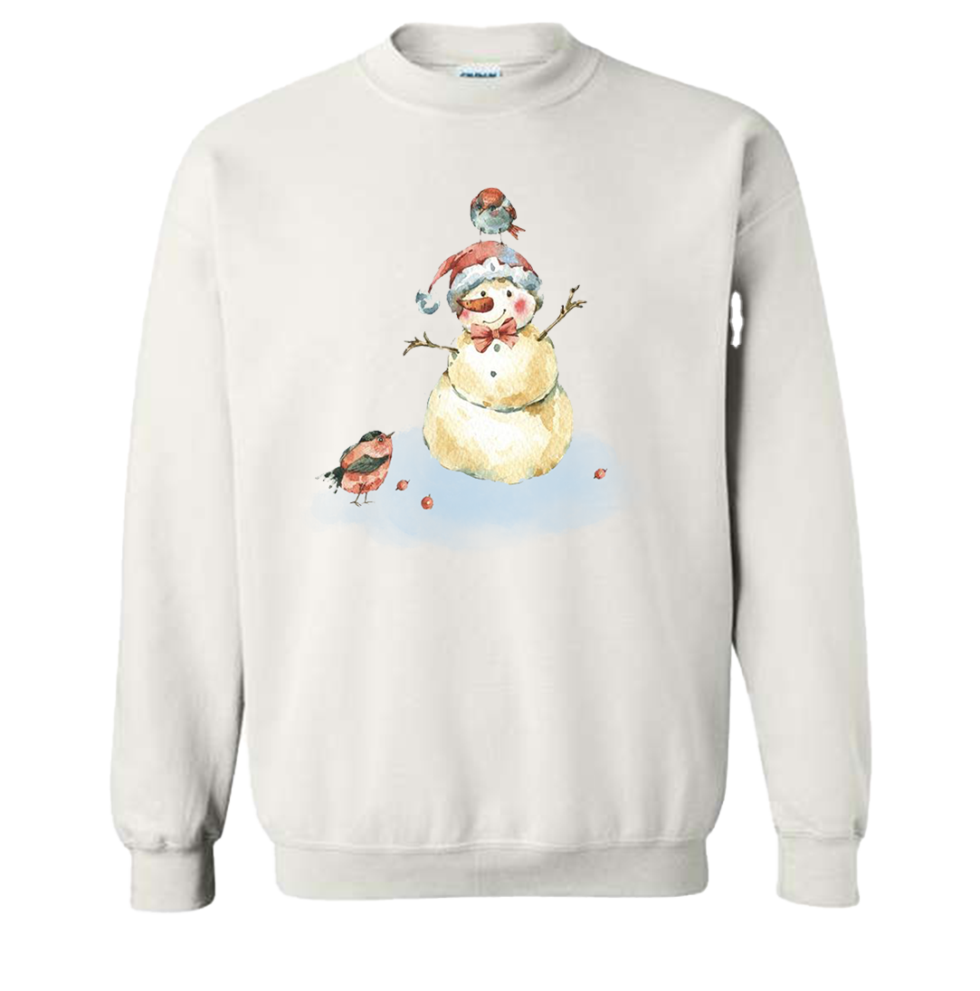 Retro Snowman With Cardinals Sweatshirt