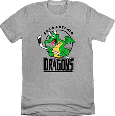 San Antonio Dragons Hockey grey T-shirt Old School Shirts