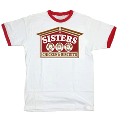 Sisters Chicken & Biscuits Ringer Tee Old School Shirts