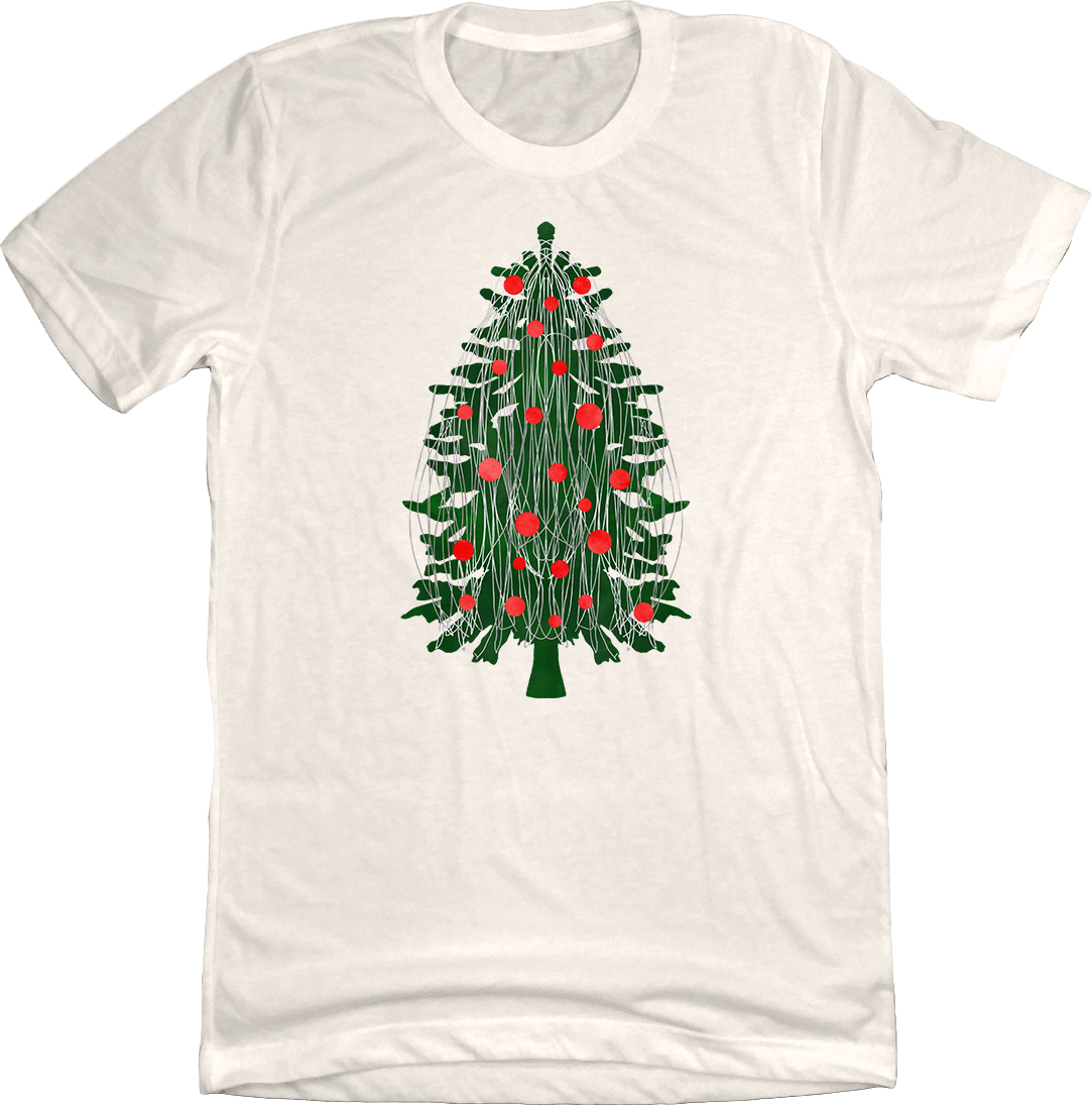 Tinsel Christmas Tree Natural Tee