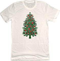 Tinsel Christmas Tree Natural Tee