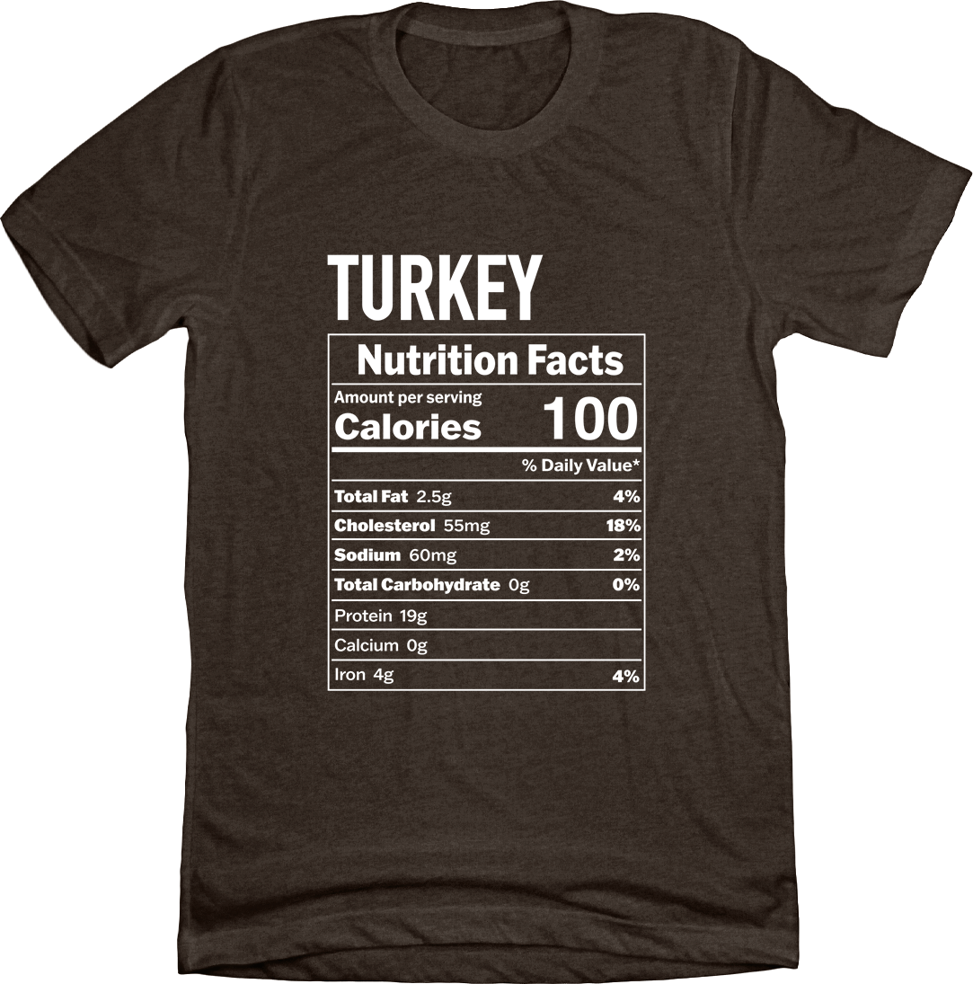 Turkey Ingredients Brown Tee