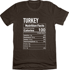 Turkey Ingredients Brown Tee