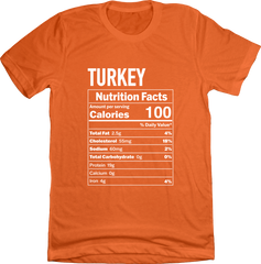 Turkey Ingredients Orange Tee