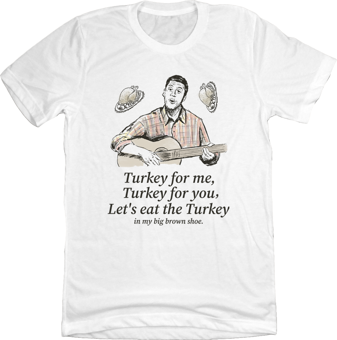 Turkey Song Shirt White Old School Shirts
