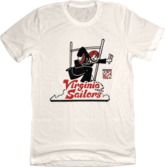 Virginia Sailors Natural White T-shirt Old School Shirts