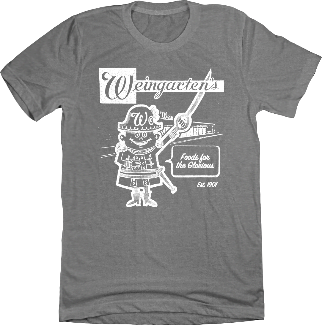 Weingarten's Supermarket grey tee Old School Shirts
