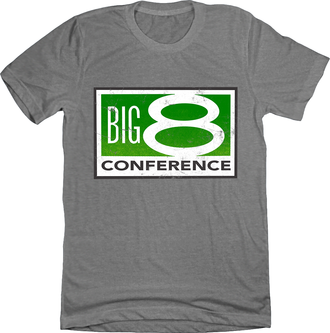 Big 8 Conference grey T-shirt Old School Shirts