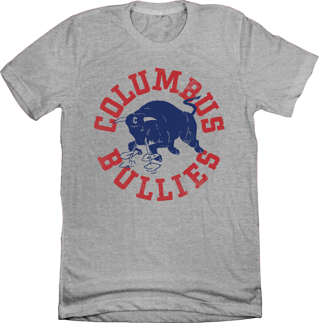 Columbus Bullies Football grey T-shirt Old School Shirts