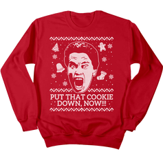 Put That Cookie Down! red crewneck Old School Shirts