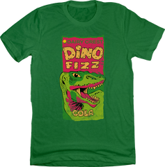 Dairy Crest Dino Fizz Cola Old School Shirts green