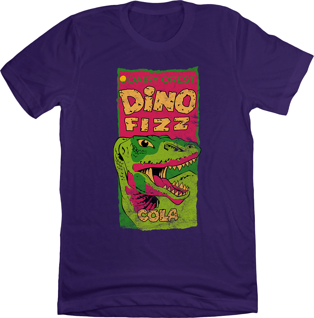 Dairy Crest Dino Fizz Cola Old School Shirts purple