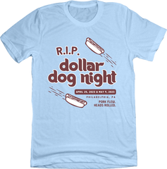 Dollar Dog Night blue T-shirt Old School Shirts