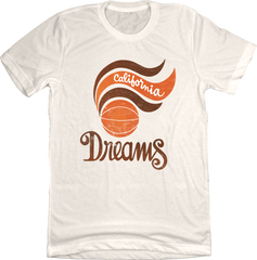 California Dreams Basketball Unisex Natural Tee