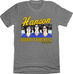 The Hanson Brothers Like it Rough grey tee Old School Shirts