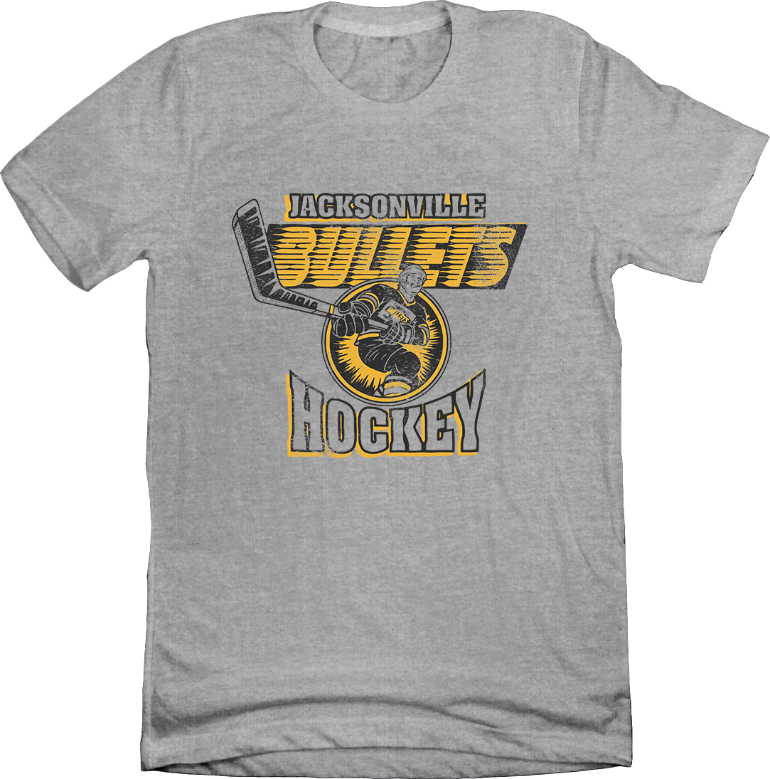 Jacksonville Bullets Hockey Grey Tee