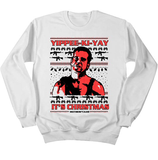 Yippee-Ki-Yay Ugly Christmas Sweatshirt